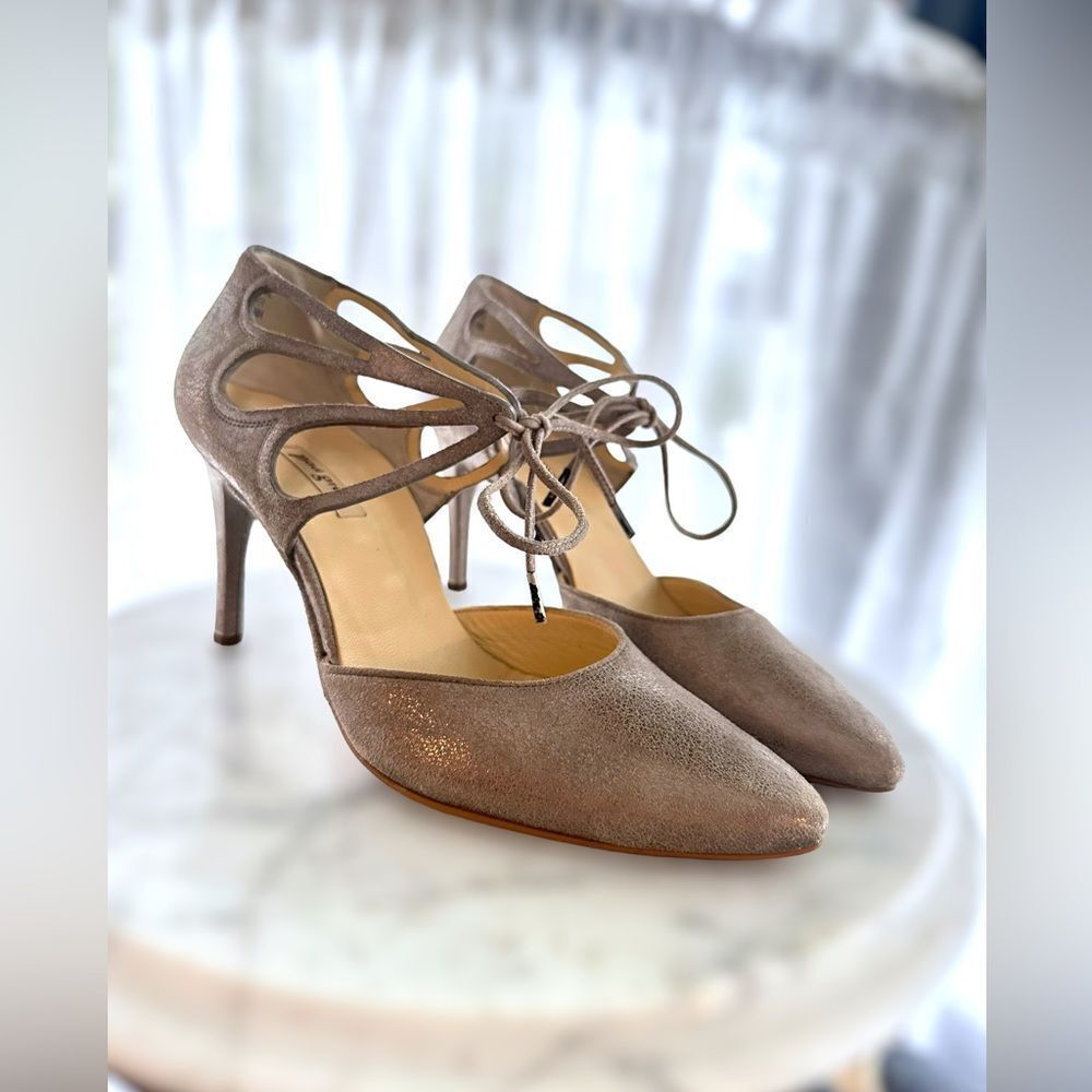 Paul Green Justine Ghillie d’Orsay Pumps Smoke Metallic Size 6 UK US 8.5 - Picture 15 of 16
